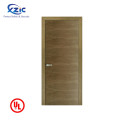 Puerta de madera de madera con descarga de UL Puerta contra la puerta de madera de madera de madera